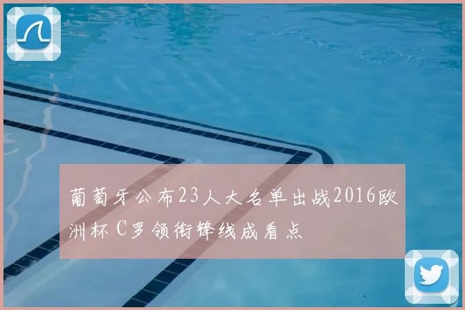 葡萄牙公布23人大名单出战2016欧洲杯 C罗领衔锋线成看点